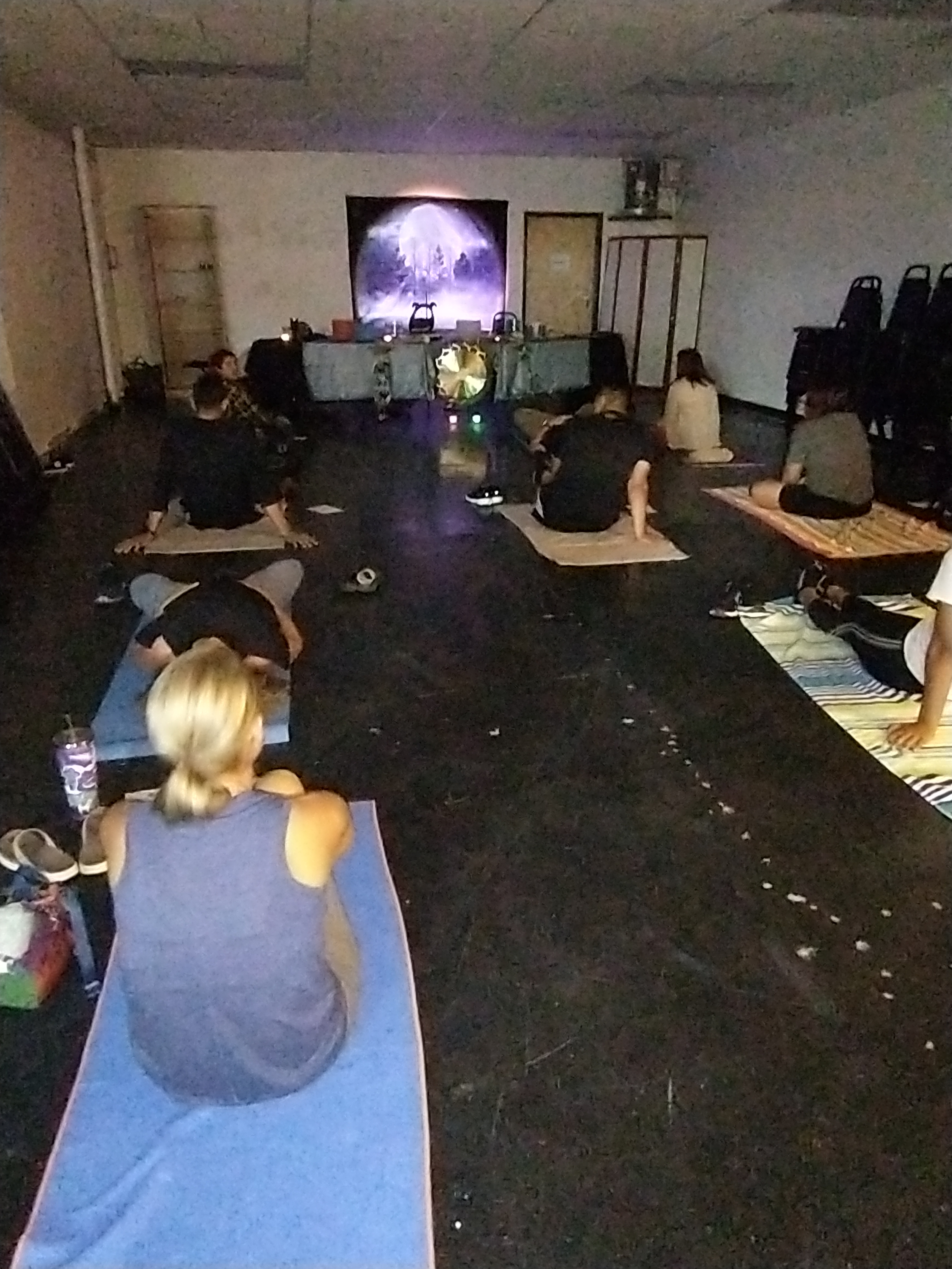 Any basic space can be used for a group sound bath meditation at your chosen location.